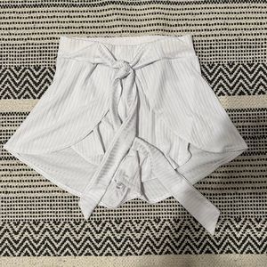 White flowy shorts